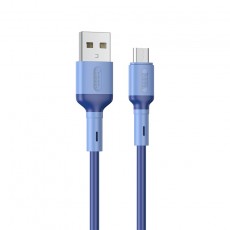 Data Cable Hoco X65 Prime USB to Micro USB Fast Charging and Data tranfer 2.4A Blue 1m