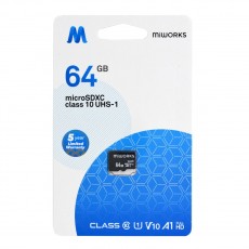 Flash Memory Card MiWorks MicroSDXC 64GB Class 10 UHS-I U1