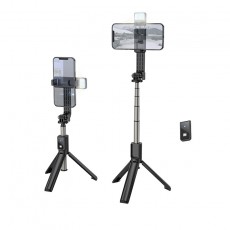 Tablet Holder Hoco K15 Treasurel for Devices 4.7"-6.5" 55mAh, Compatible with GoPro, Length 800mm Black