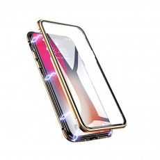 Case Ancus 360 Full Cover Magnetic Metal for Apple iPhone 12 / iPhone 12 Pro Gold