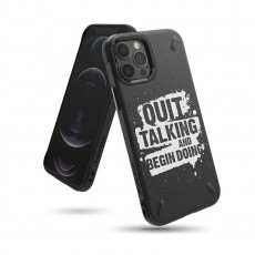 Case TPU Ringke Onyx Design for Apple iPhone 12 / 12 Pro Quit Talking