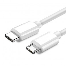 Data Cable Ancus HiConnect USB-C to Micro USB White