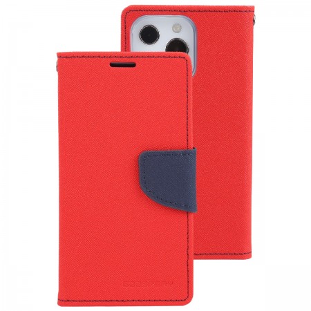 Book Case Goospery Fancy Diary for Apple iPhone 13 Pro Red - Navy