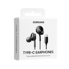 Hands Free Stereo Samsung Earphones EO-IC100BB Type-C Blackwith Microphone and 1.2m Power Button