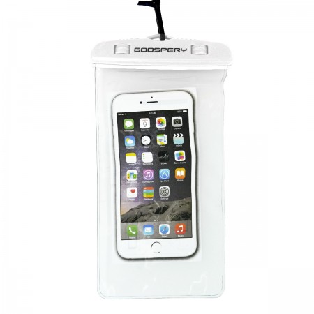 Waterproof Phone Pouch Goospery  for Cell Devices White 19x10.5cm