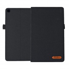 Book Case Ancus Fabric for Samsung SM-T290 / SM-T295 Galaxy Tab A 8.0 (2019) with Pen Case Black