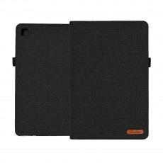 Book Case Ancus Fabric for Samsung SM-T500 Galaxy Tab A7 10.4" (2020) with Pen Case Black