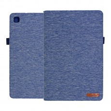 Book Case Ancus Fabric for Samsung SM-T500 Galaxy Tab A7 10.4" (2020) with Pen Case Blue