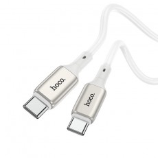 Data Cable Hoco Hoco X66 Howdy PD 60W USB-C σε USB-C 3.0A 1m. White