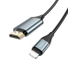 Data Cable Hoco UA15 Lightning to HDMI 1080P HD 3.3V  Black 2m