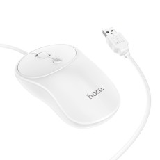 Wired Mouse Hoco GM13 Esteem with 3 Buttons White