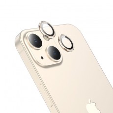 Frame Film Κάμερας Hoco 3D Metal for Apple iPhone 13 Mini/ iPhone 13 Gold