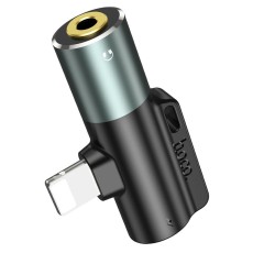 Adaptor Hoco LS32 2-in-1 Lightning to Lightning  and 3.5mm 2A Metal Grey