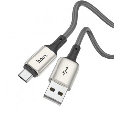 Data Cable Hoco X66 Howdy USB σε Micro-Usb 2.4A  Gray 1m
