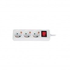 Power Strip G03MK with 3 Schuko with a On/Off Button and 3 m. Cable (250V-16A 3680W)