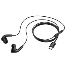 Hands Free Hoco M1 Pro Original Series Earphones Stereo USB-C Black with Micrphone and Operation Control Button