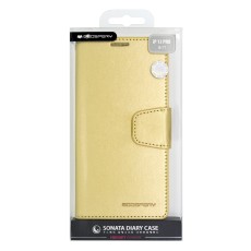 Book Case Goospery Sonata Diary Case for Apple iPhone 13 Pro Gold