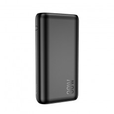Power Bank Hoco Q5 Aegis 10000mAh 30W Mini Size with USB-C30W USB-A 22,5W and Display Super Fast Charge Black