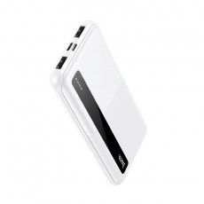 Power Bank Hoco J75 Tresor 10000mAh with 2x USB-A Output and Illuminated Battery Indicator White