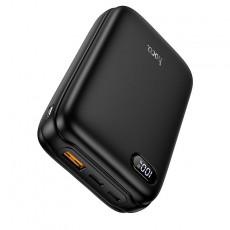Power Bank Hoco Q2A Galax 20000mAh PD20W + QC3.0 Mini Size with USB-A and USB-C Screen Super Fast Charge Black