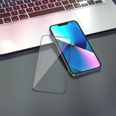 Tempered Glass Hoco G8 3D Full Screen Fine Edge Anti-Fall for Apple iPhone 13 Pro Max/ iPhone 14 Plus  Black Set 10 pcs.