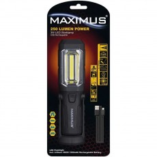 Worklamp Duracell Maximus 3W  IP20 250Lumens/Distance 26m/Run Time:2,5h Black