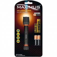 Flashlight Aluminium Maximus 3W Led Flashlight IPX7 255 Lumens Distance 44m Black