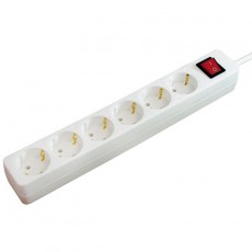 Power Strip Brennenstuhl  with 6 Inlet Sockets and On / Off Switch Cable 1.4 m IP20 White