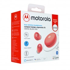 Bluetooth Hands Free Motorola Vervebuds 250 In-ear TWS IPX5 Wireles Charging Coral Compatible with Alexa, Siri & Google Assistant