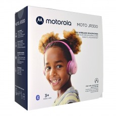 Bluetooth Stereo Motorola Kids JR300 V5.0 Pink On-ear with Microphone, Control Buttons, 3.5mm Cable and Extra Headphone Socket