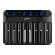 Efest LUSH Q8 Battery Charger with 8 Positions Battery Indicator compatible with Batteries: 10340-18700 και 20700-26650