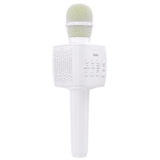 Wireless Microphone and Speaker Hoco BK5 Cantando V.5.0 White 5W with Karaoke Function and Micro SD Card