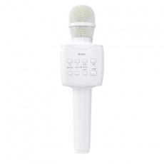 Wireless Microphone and Speaker Hoco BK5 Cantando V.5.0 White 5W with Karaoke Function and Micro SD Card