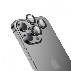 Frame Film Κάμερας Hoco 3D Metal for Apple iPhone 13 Pro / iPhone 13 Pro Max Black