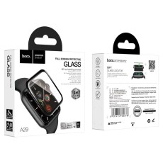 Tempered Glass Hoco A29 0.33mm 9H 3D Hot bending 40mm for iWatch Series4/5/6/SE Black