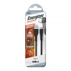 Energizer Lifetime Warranty connection cable in USB-C 2.4A 1.2m Black