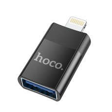Hoco UA17 Lightning Adapter in USB 2.0 supports OTG function Black