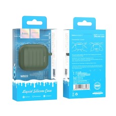 Hoco WB22 Glory Series Silicone Protective Case Dark Green for AirPods 2021 (3rd generation) with Hook
