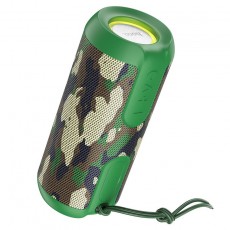 Portable Speaker Wireless Hoco BS48 Artistic sports Green Camuflage IPX5 V5.1 TWS 2x5W, 1200mAh, Microphone, FM, USB & AUX port and Micro SD