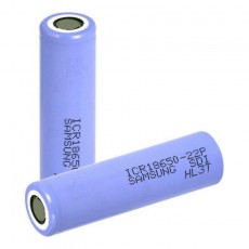 Rechargeable Industrial Type Battery, Samsung ICR18650 22P 2100mAh 3,7V 10A 2pcs with Storage Box