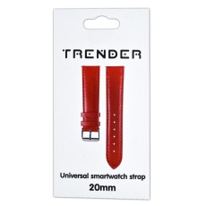 Replacement Trender TR-FX20RD Leatherette Strap 20mm Red