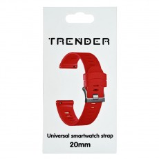 Spare Silicone Trender TR-SL20RD Strap 20mm Red