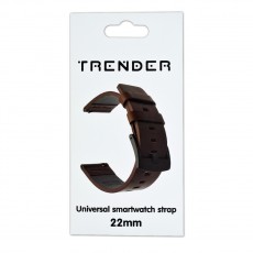 Spare Strap Trender TR-GLP22BW Leather Plain 22mm Brown