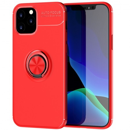 Case Ancus Autofocus Shockproof with Ring Holder για Apple iPhone 12 / iPhone 12 Pro Red