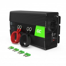 Green Cell Car Power Inverter Converter INV09 12V to 12V to 230V 500W/1000W connected to both the cigarette to the battery