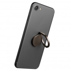 Mobile Phone Holder Ring Celly Ring Holder for Smartphones Black