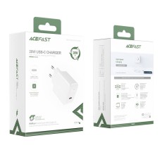Travel Charger Acefast A1 Fast Charging USB-C PD3.0 PD20W QC3.0 / QC2.0 5V / 2.4A White. Travel Charger Acefast A5 Fast Charging 0.6A, 32W, 1xUSB-C 20W+1xUSB-A 12W,  PD20W, QC3.0 / QC2.0, AFC, FCP, Black.  Smart output, support for PD20W, QC3.0 / QC2.0,
