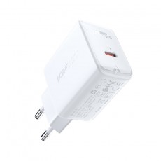 Travel Charger Acefast A1 Fast Charging USB-C PD3.0 PD20W QC3.0 / QC2.0 5V / 2.4A White