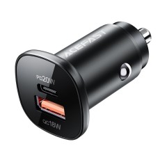 Car Charger Acefast B1 mini USB-C 20W+USB-A 18W PD20W QC4+ 38W Black