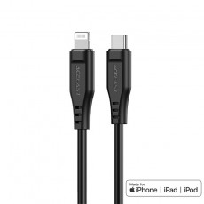 Data Cable Acefast C3-01 USB-C to Lightning Braided 3A Apple Certified MFI 1.2m Black